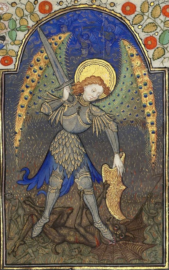 michael defetaing satan